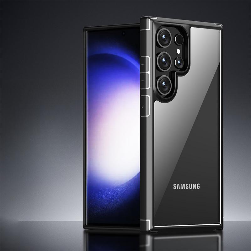 Suitable for Samsung S24ultra Mobile Phone Case Anti-fall S24pro Protective Case Transparent S24