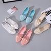 Summer Breathable Solid Color Vulcanized Shoes Floral Embroidery Bowknot Loafers Women Non-slip Flower Sneakers Chaussure Femmes
