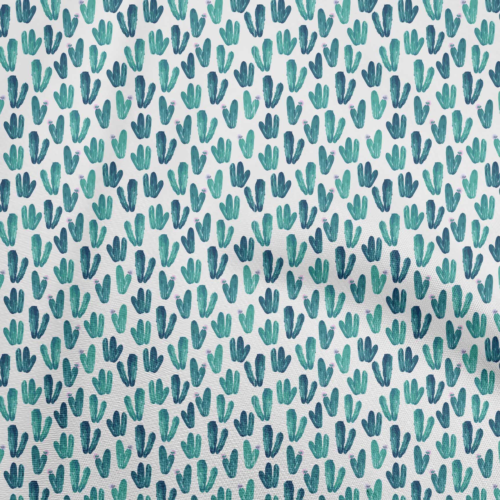 

OneOone Cotton Flex Pear Green Fabric Cactus Швейний матеріал Тканина з принтом у дворі 40 дюймів 42 Inch Wide - Viscose Chiffon білий