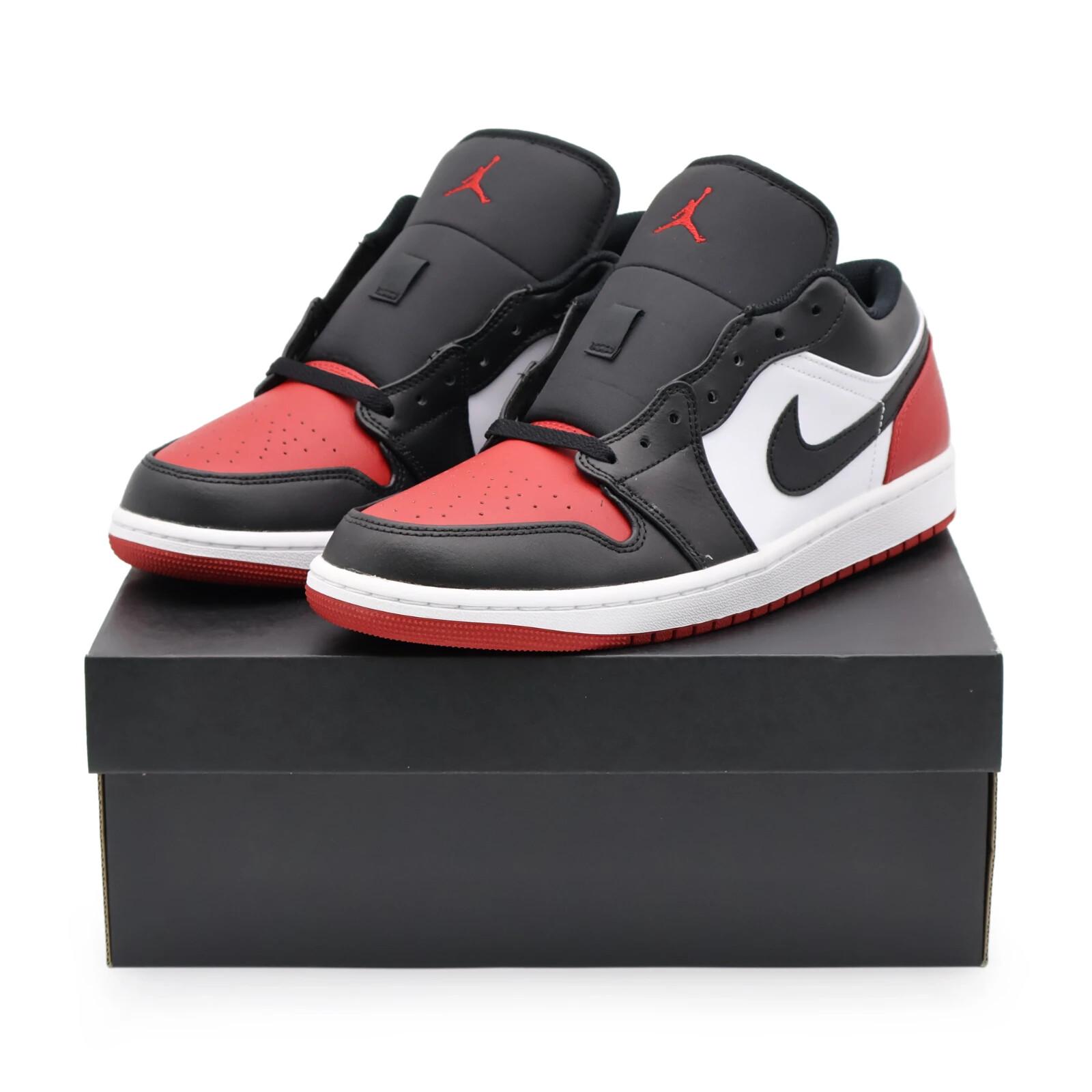 553558-161 Nike Air Jordan 1 Low Bred Toe (Мужской) 10