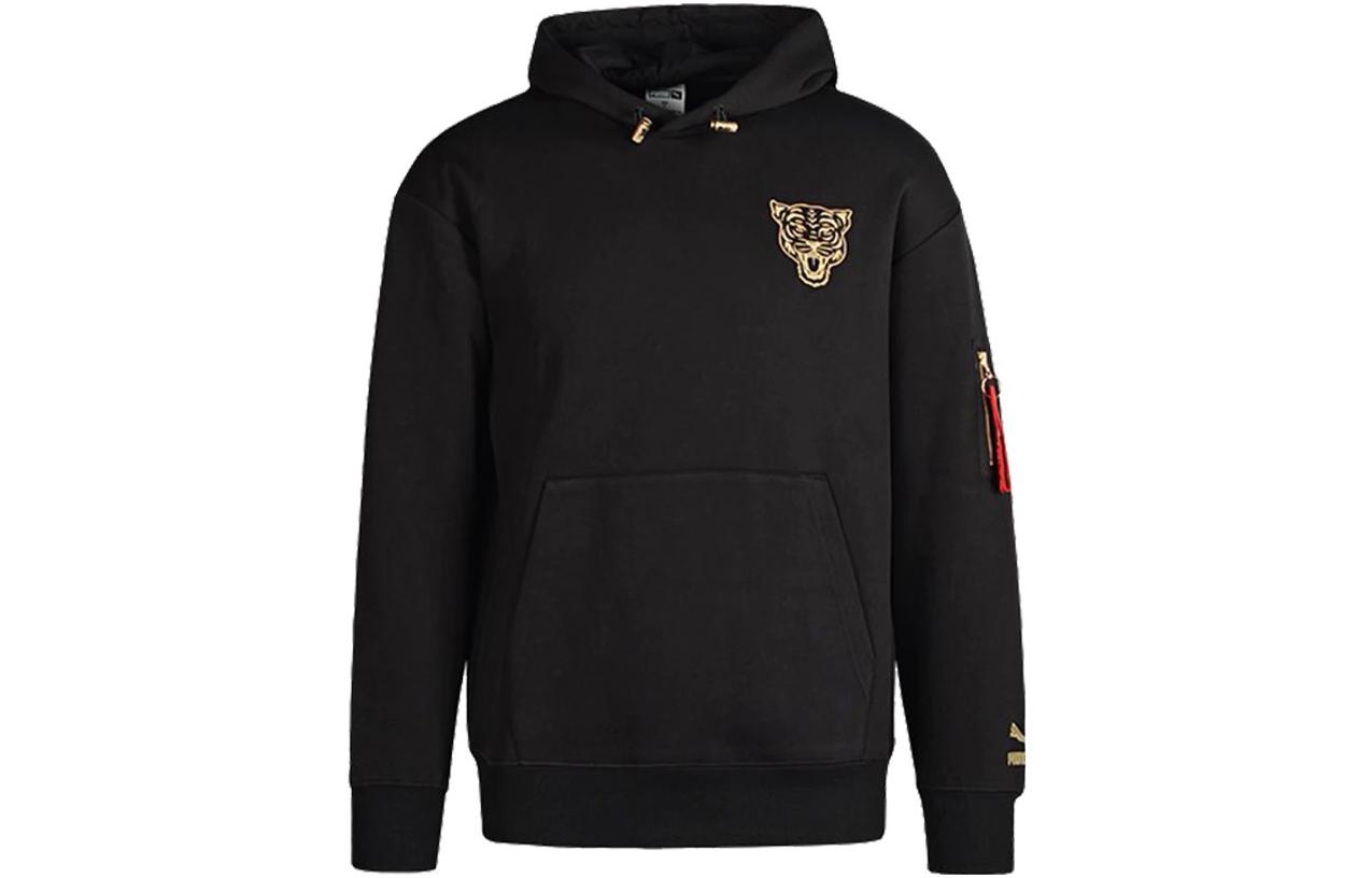 PUMA Sweatshirts Men s Black Hooded Moderate Regular 536577-01 S