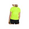 Under Armour Solid Fit Crew Neck Short Sleeve T-Shirt Women Tops Lemon-Yellow 1382434-731