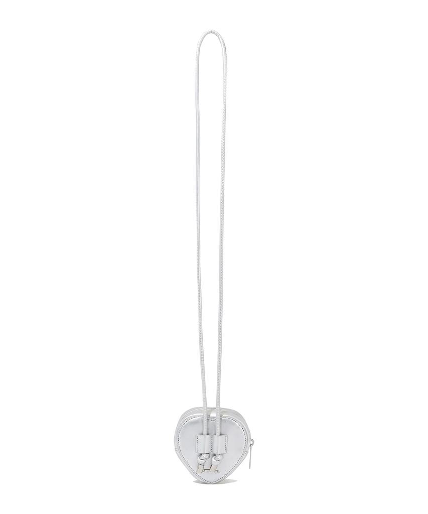 Covernat Woman Clover Heart Lucky Mini Crossbody Bag Silver