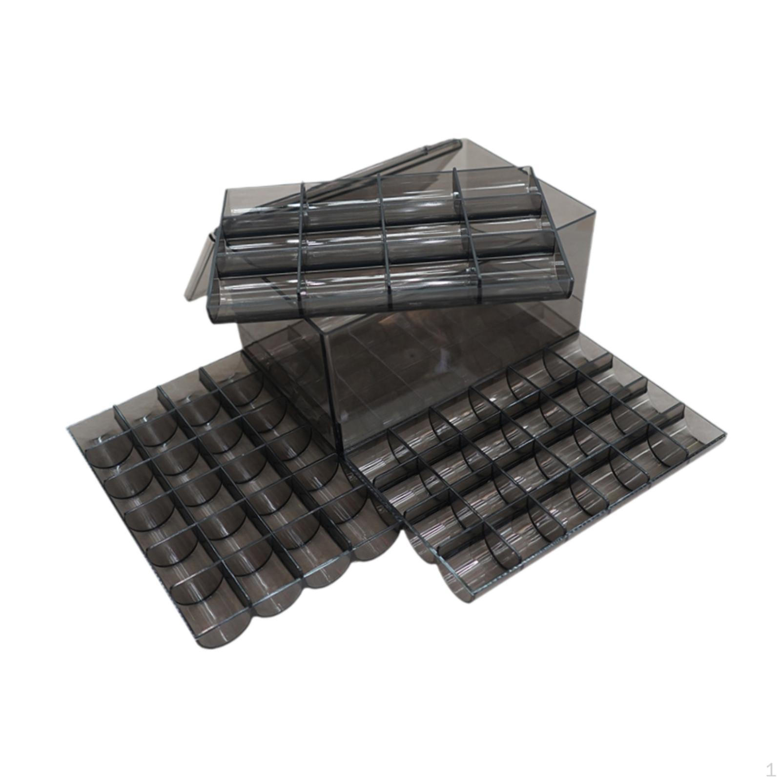 

Large Capacity Jewelry Storage Box Nail Art Decoration Display Stand Holder for Tools чорний