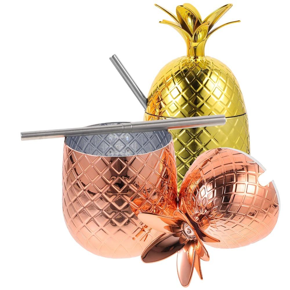 Plastic Pineapple Cocktail Cups Cute Drink Cup Drinkware Mug Beer Mugs Party Favors