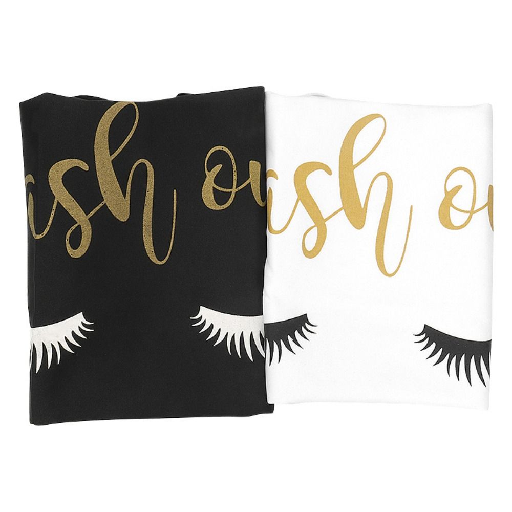 Polyster Cotton Lash Extension Apron Printed Nail Art Apron Reusable Eyelash Apron  Women Girls