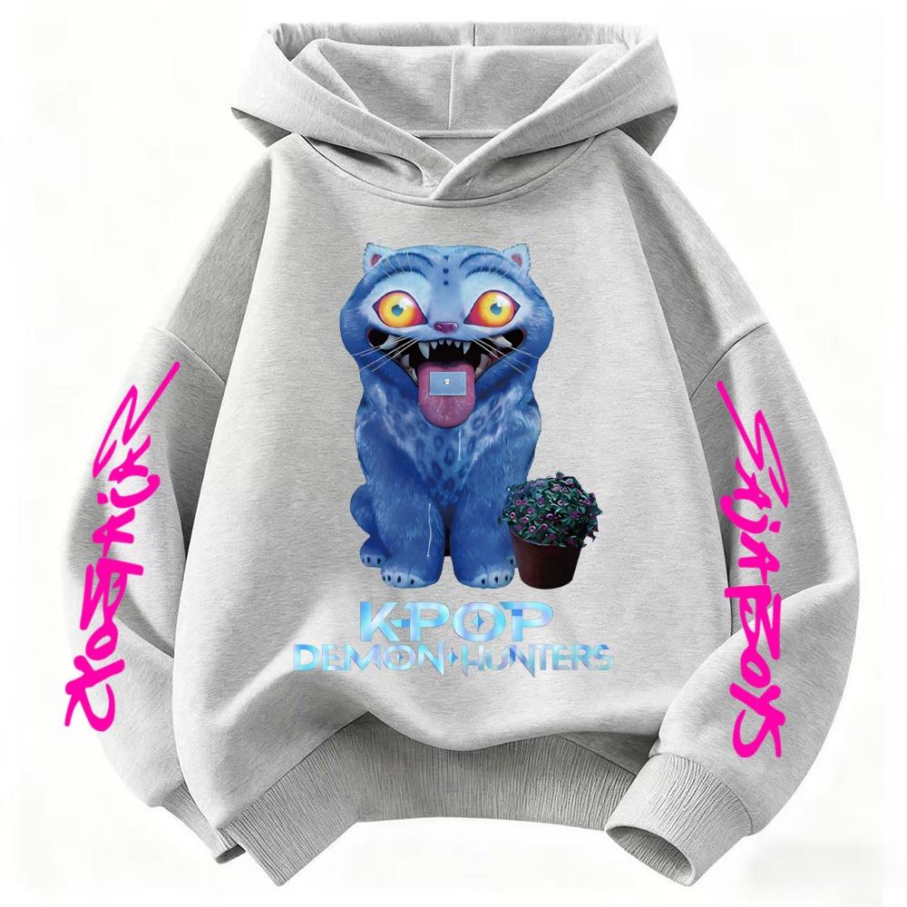 Hoodie KPop Devil Hunter Pattern Children's Sweatshirt Warm Girls' Hoodie Pullover 2025 Fashion Sudadera Printed Top