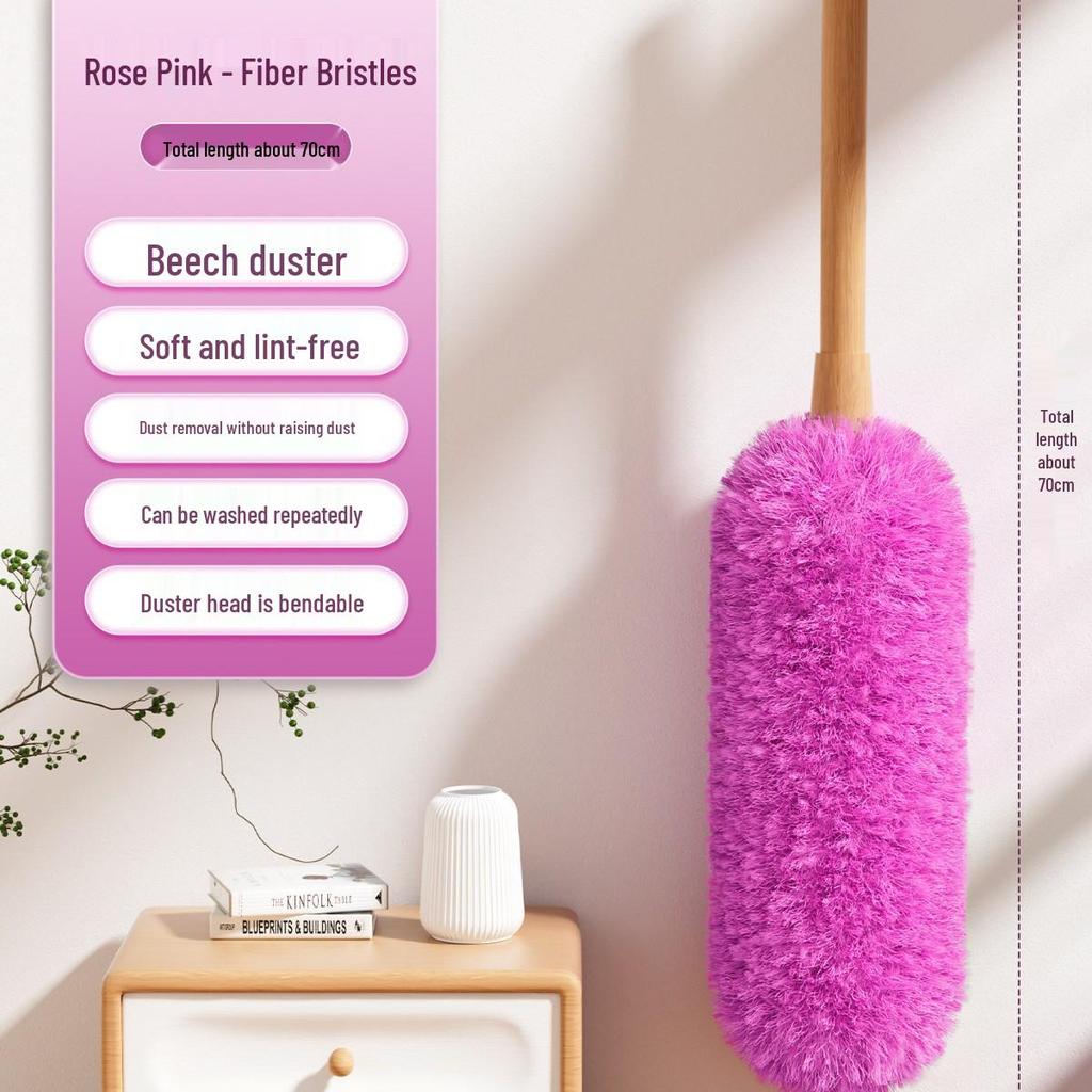 Retractable Static Wool Feather Duster for Household and Car Cleaning