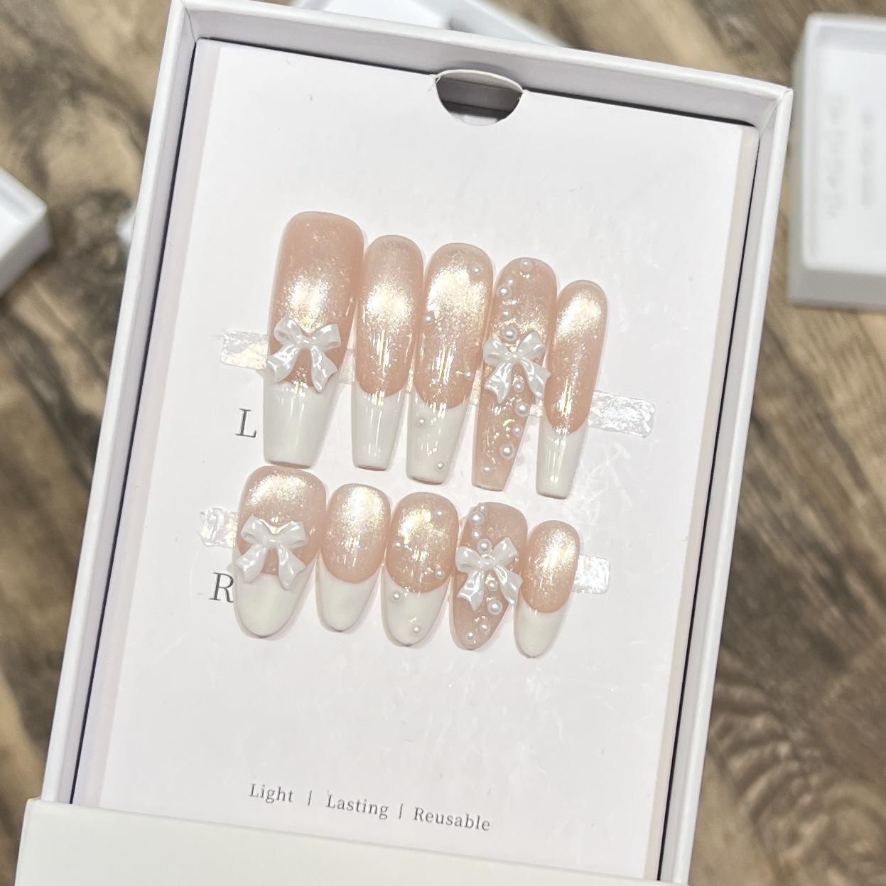 

Princess Michelle Handmade Butterfly French Manicure Nail Stickers Small