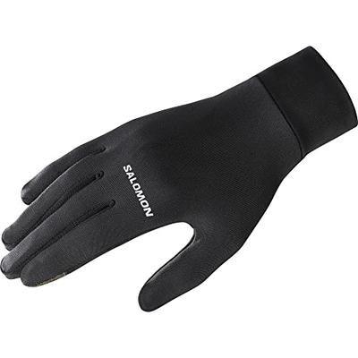 Salomon AGILE WARM GLOVE U Outdoor Fäustlinge, Unisex, LC1897600, Tiefschwarz, Größe XS