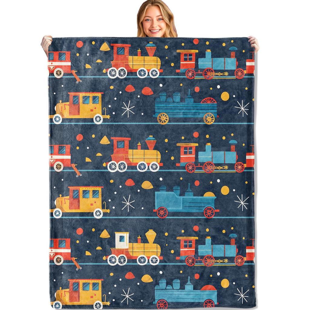Cute Teddy Bear Fleece Blanket Glowing Hearts Starry Night Bedding Throw Super Soft Cozy Sofa Blanket Luxury Travel Nap