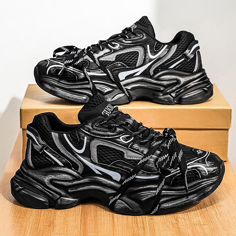 Men's New Style Sports Shoes Casual All-season Breathable Thick Sole Heightening Multi-color High-quality Running Shoes