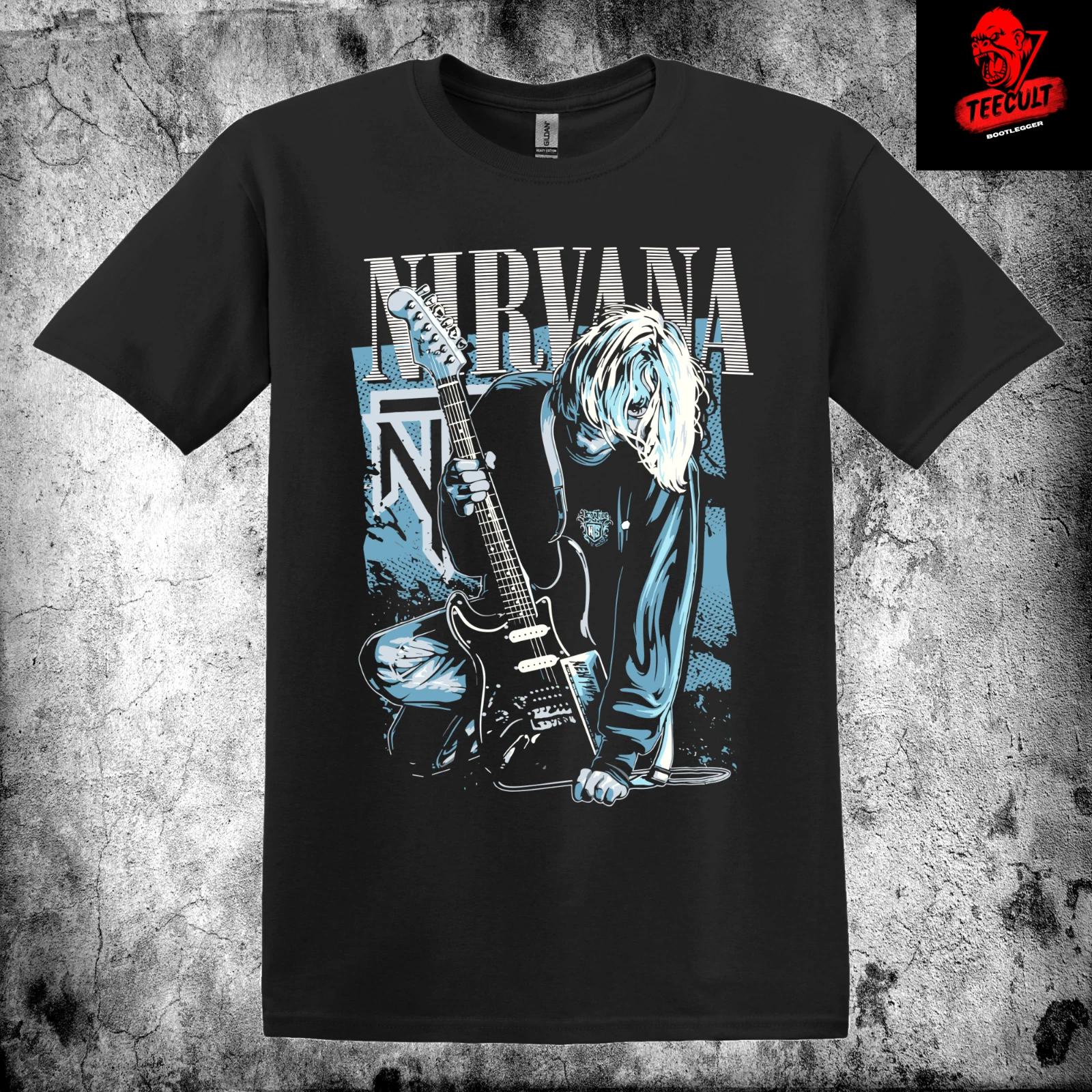 Men s and Women s T-shirts Nirvana Heavy Metal Alternative Rock Band Unisex Cotton S