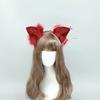 Halloween Red Wolf Fox Cat Ears Plush Hair Hoop Lolita Lovely Handmade Party Headdress Anime Cosplay Party Kawaii Accessories
