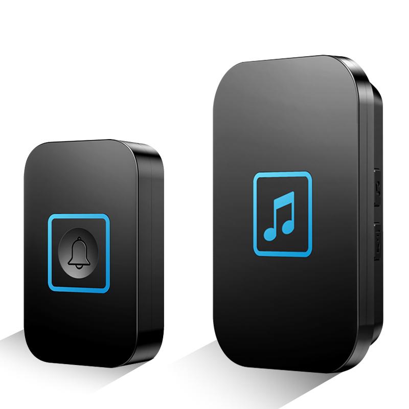 

Intelligent Wireless Doorbell 300M Range 5-Volume Outdoor Waterproof Doorbell Samrt Home Welcome Door Chime Kit EU US Plug US Plug