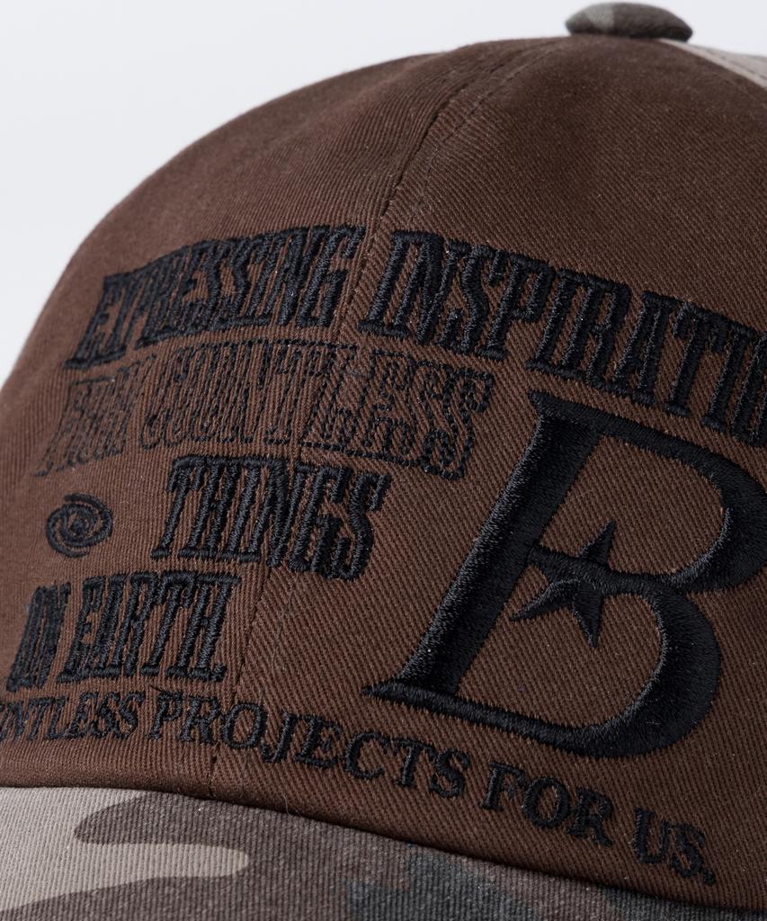 BAUF B Logo Ball Cap [Camo Brown]