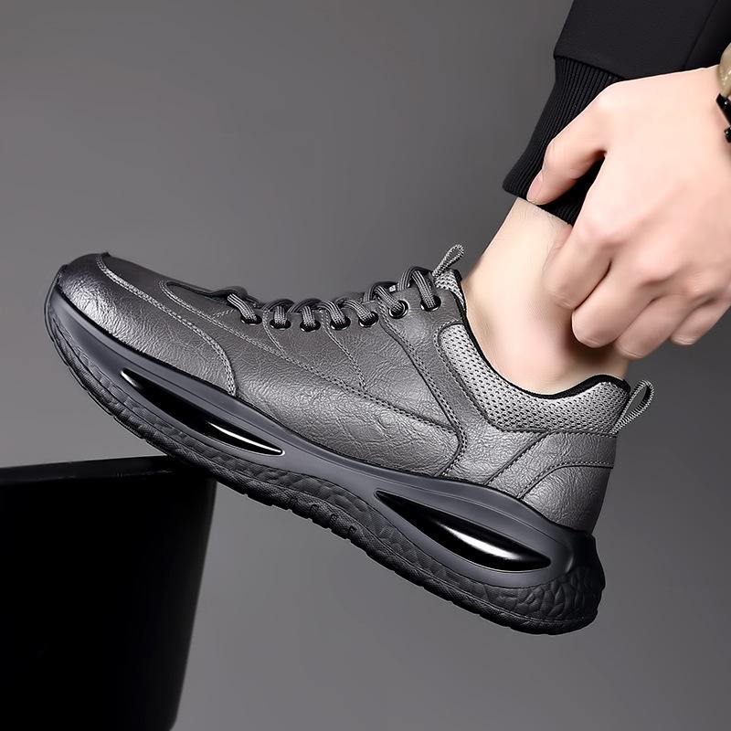 Men's shoes spring and autumn trendy shoes 2025 new fashion men's casual sports leather shoes men's business casual shoes