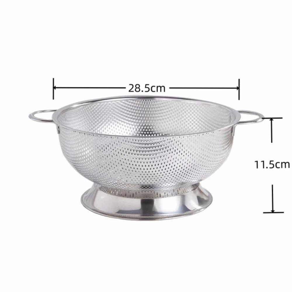 Thickened Rice Pasta Strainer Rust-Resistant Vegetable Washing Basket  Dishwasher Safe