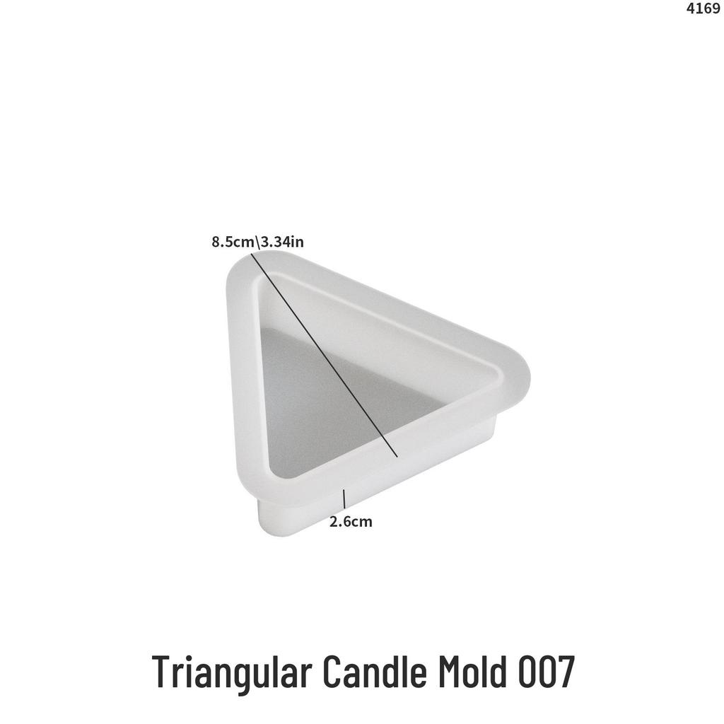 DIY Silicone Mold for Triangle, Square, Circle, Pentagon, Semicircle, Trapezoid, and Cloud Aromatherapy Plaster Candles