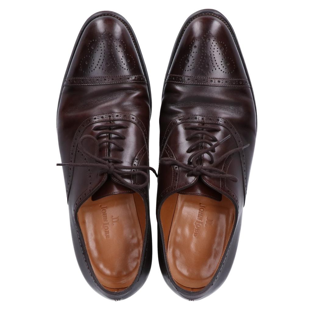 JOHN LOBB SAUNTON 7000 Last Museum Calf Semi Glove Shoes 6 BrownUsed