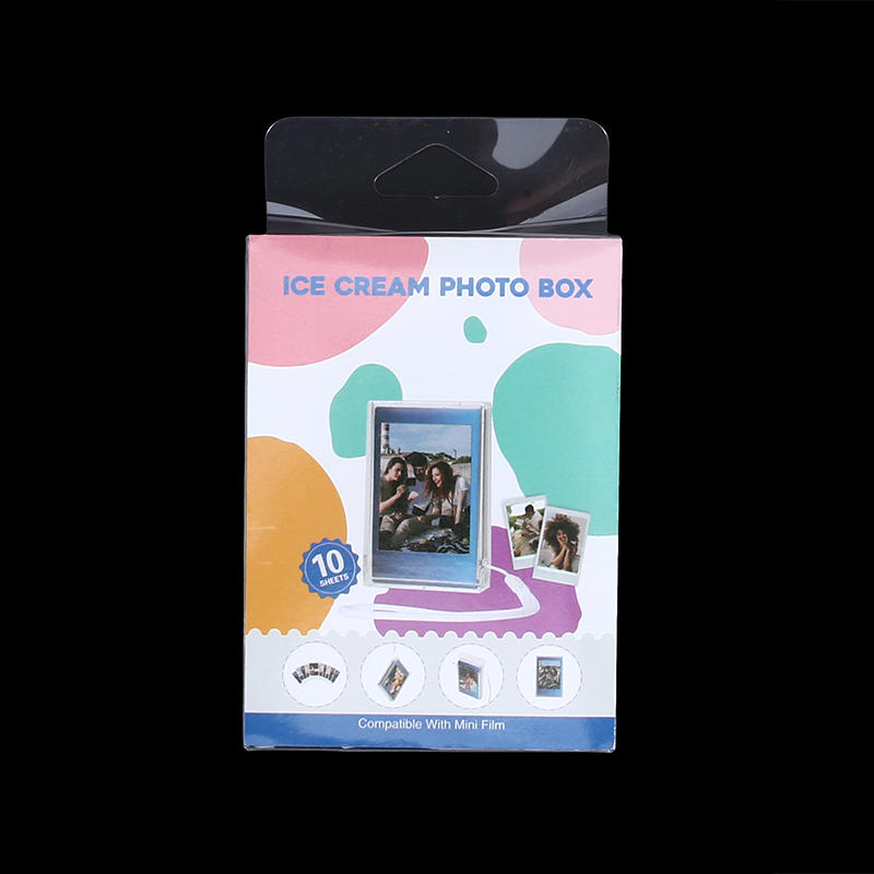 3-inch Clear Film Photo Storage Box Instant Camera Case for Fujifilm Instax Mini Portable Hanger with Strap