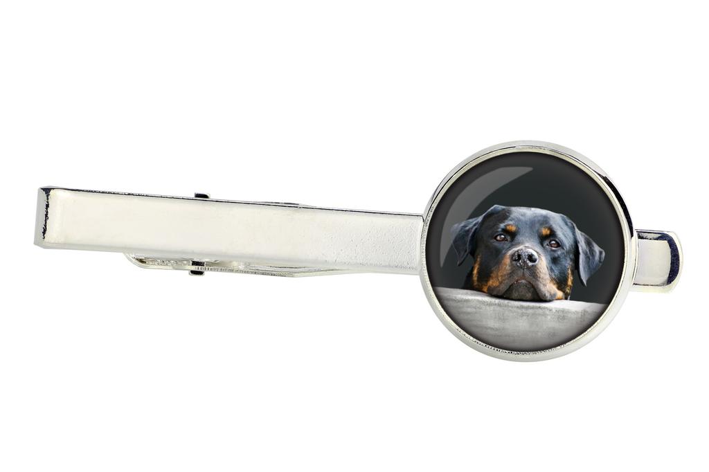 Rottweiler, Rott, Rottie - cufflinks and tie with your photo, a suit decoration, men's jewelry from the Art-Dog brand.