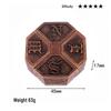 Intelligence Puzzle Zinc Alloy Disentanglement Rings - Unlock Nine Linked Rings Kongming Luban Lock Educational Toy