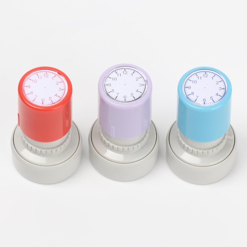 Uhrstempel Lernwerkzeuge Kinder Lernen an der Uhr Schüler Lernwerkzeuge Stempel für Grundschulbedarf Mehrere Stile