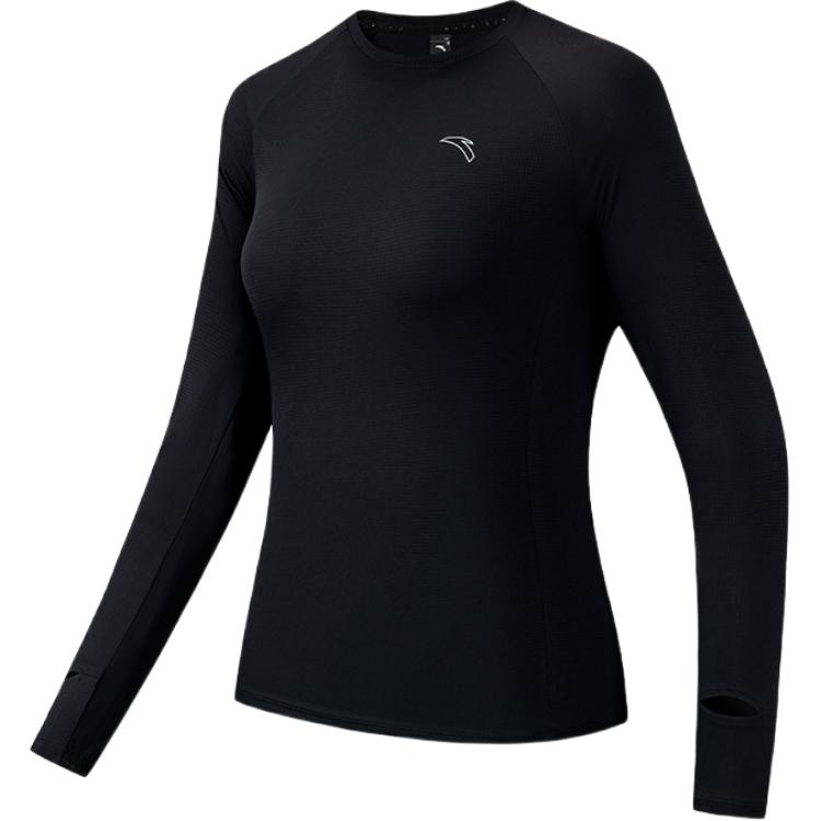 

Anta Серия для бега Однотонная дышащая футболка с круглым вырезом Простая универсальная повседневная футболка с длинным рукавом Женские топы 962615401-5 2XL