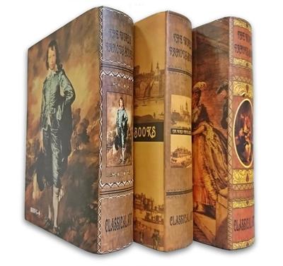 Imitation Foreign Art Fake Interior Decor of 3 Small Books Random Books, Books, Books, Models, Books, (Set - Selection)