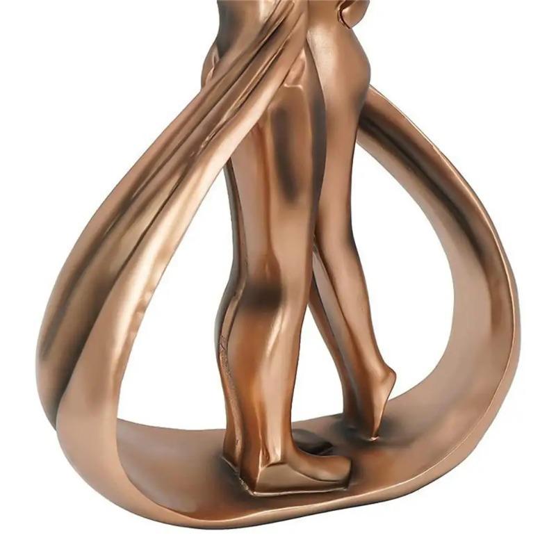 Pár Živicová Socha Soška Výročie Romantická Figúrka Milenca Ornament Dekorácia Darčeky 25. Objatie Figúrka Remeslá Abstraktný Bozk