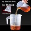 Graduated Plastic Measuring Cup with Handle