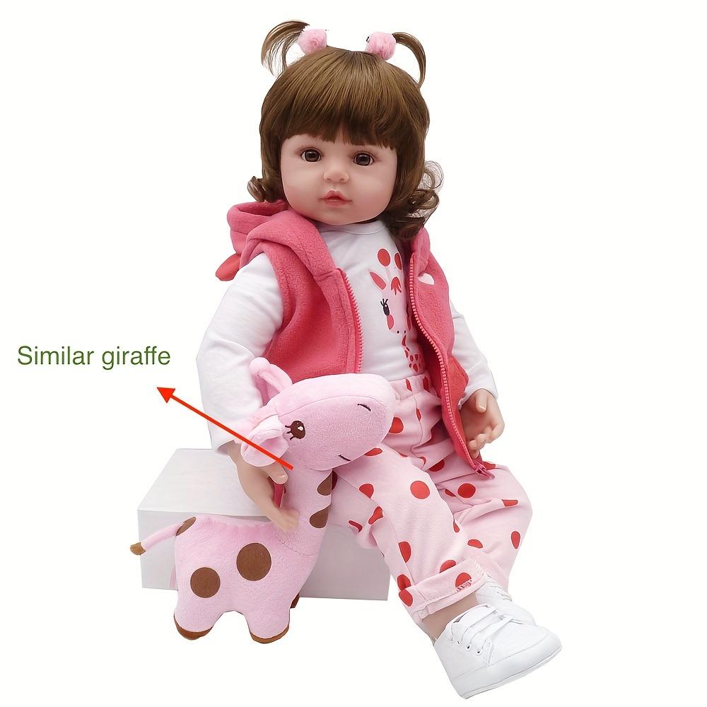BZDOLL 60cm 24inch Soft Vinyl Reborn Baby Doll Toys Like Real Bebe Princess Toddler Birthday Gift Fashion Birthday Present Girls