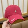 Spring And Summer Embroidery 9 Digital Baseball Hats For Men And Women Simple Casual And Versatile Face Small Sunshade Sunscreen