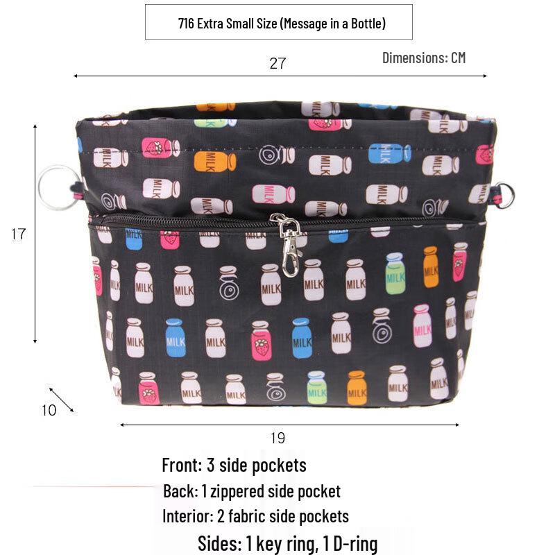 OLOMM Double-Layer Waterproof Oxford Cosmetic Bag