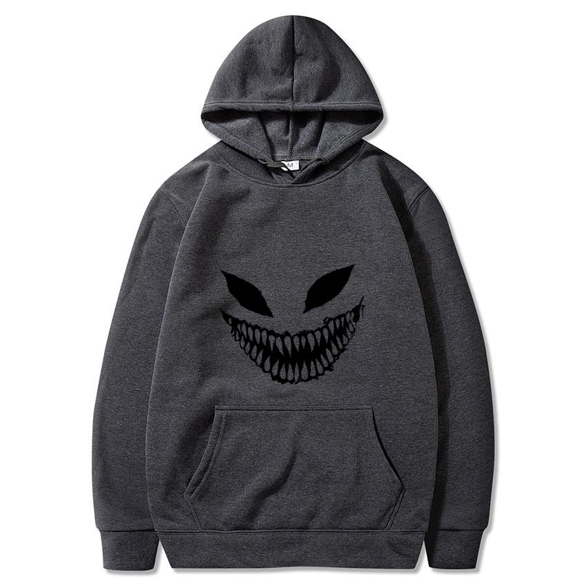 2025 Autumn/Winter Pain Venom Mask Printed Hoodie Academy Classic Hoodie Daily Fashion Casual Long Sleeve Warm Hoodie