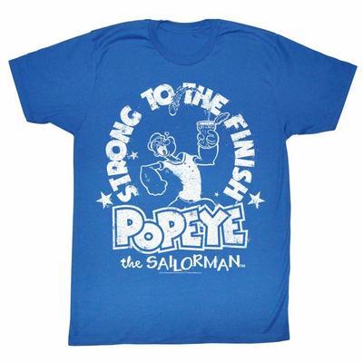 Popeye Fino alla Fine T-shirt da Adulto Heather Reale