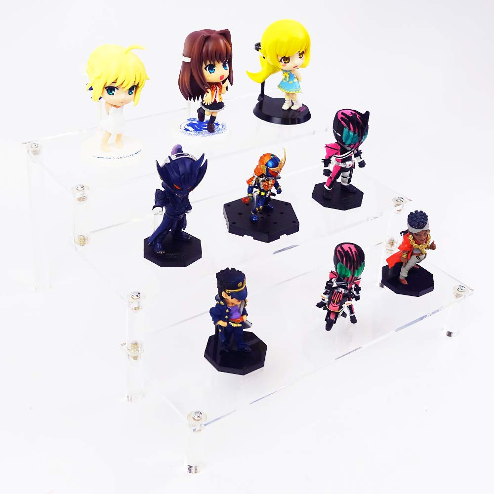 

ING STYLE 3-Tier Figure Display Stage (Clear) - Perfect for Displaying Large Figures!