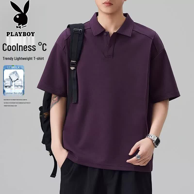 PLAYBOY Men's Summer Breathable Polo Shirt