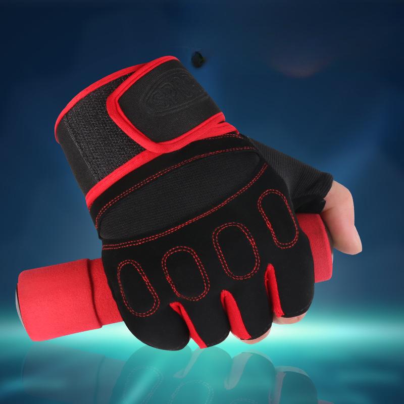 Fitness Sporthandschuhe Neuer Stil Herren und Damen Atmungsaktive Halbfingerhandschuhe Schützende Atmungsaktive Trainingshandschuhe Outdoor Fahrradhandschuhe