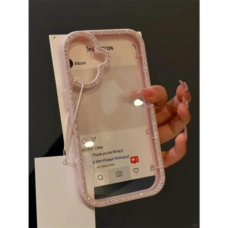 Luxury Diamand Front And Back All Inclusive Case For iPhone 16 15 13 12 11 Pro Max 14 Plus  Girl Shinny Clear Cover Gift