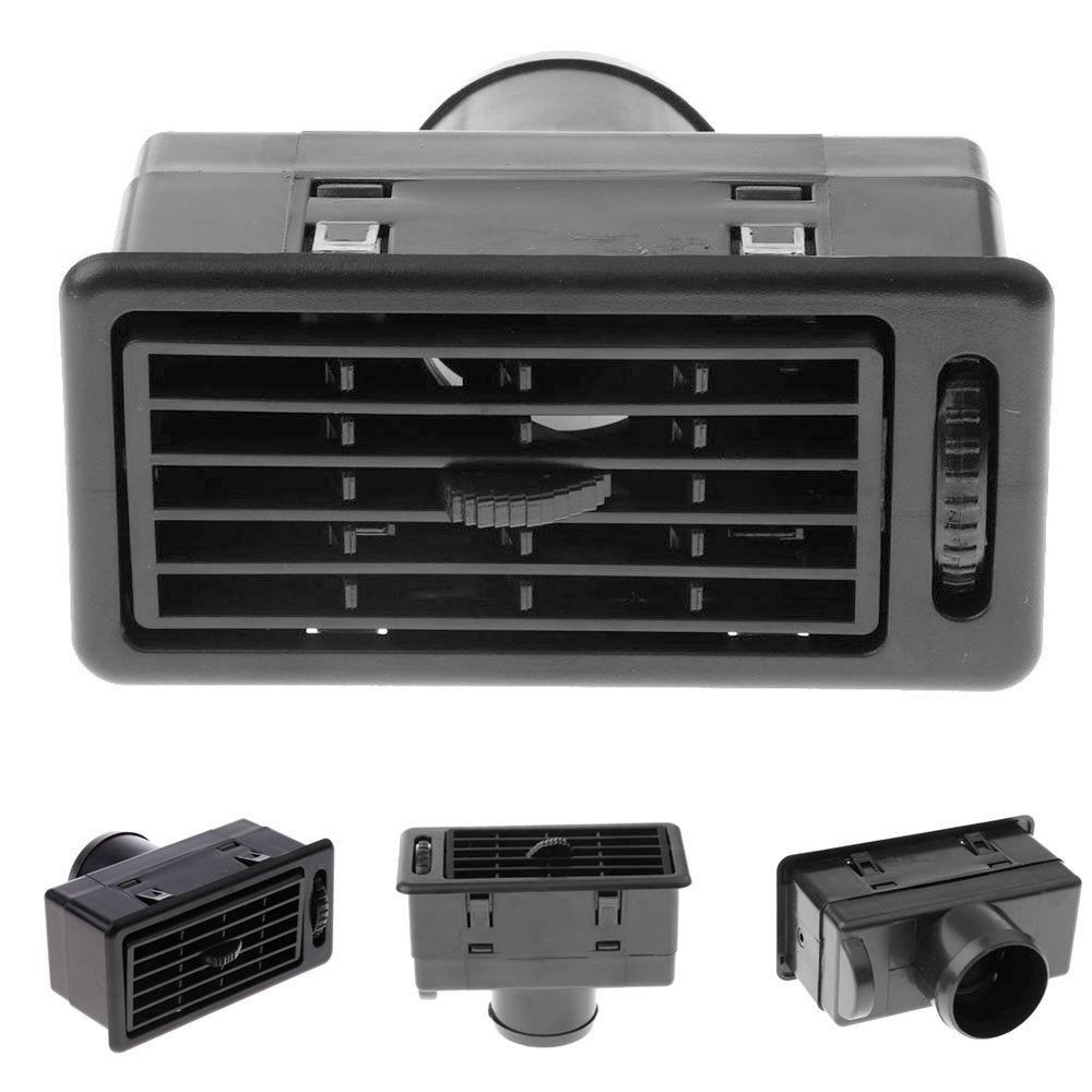 2 stk Dash ventilasjonsuttak Rv Vent Isolator Svart Air Vent Bil Air Conditioner Truck