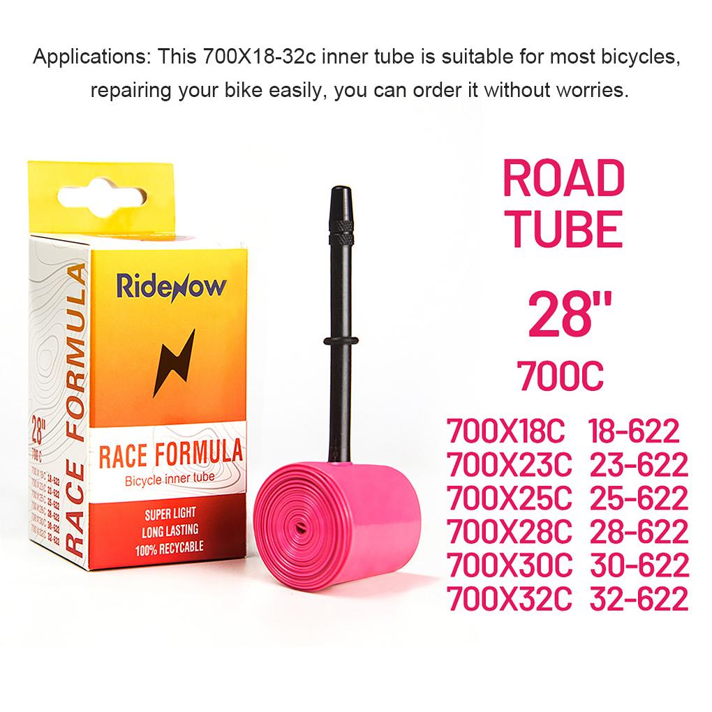 700X18-32c Bike Inner Tube 65mm Riding Racing Bicycles Tire Professional Repairing Foldable Cycling Rider Tyre Spare