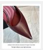Red Pointed Toe Backless Stiletto Flats - Spring European American Style Fashion for Women