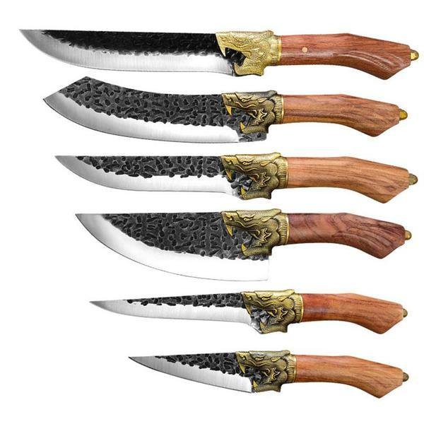Handmade Forged Kitchen Chef Knife Sashimi Knives Meat Cleaver Slicing Butcher Knife Fruit Cooking Tools