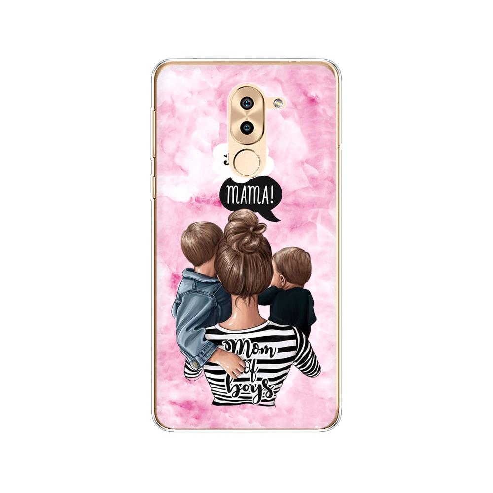 Phone Case for Huawei Honor 6X Soft Tpu Silicon Back Cover 360 Full Honor 6x Covers Protective Printing Transparent Clear Coque