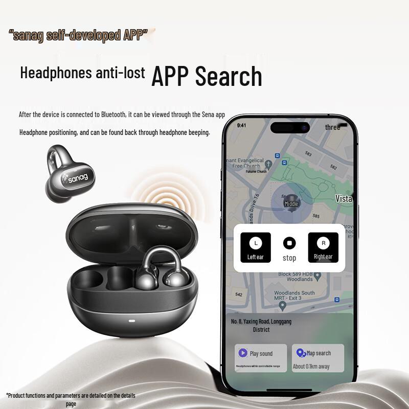 SANAG S8S AI Open-Ear Sport Bluetooth Headset