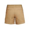 Women's Cotton And Linen Shorts, With Pockets, Soft Button Closure, Zipper, Slim Fit.