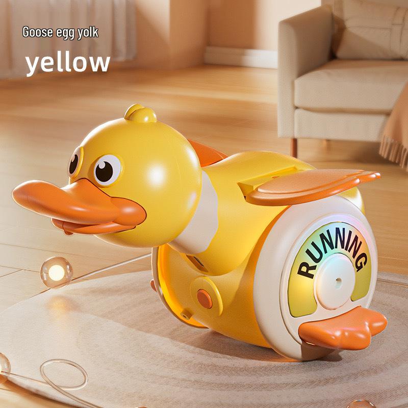 Electric Rotating Foraging Duck - Early Learning Toy with Light and Sound