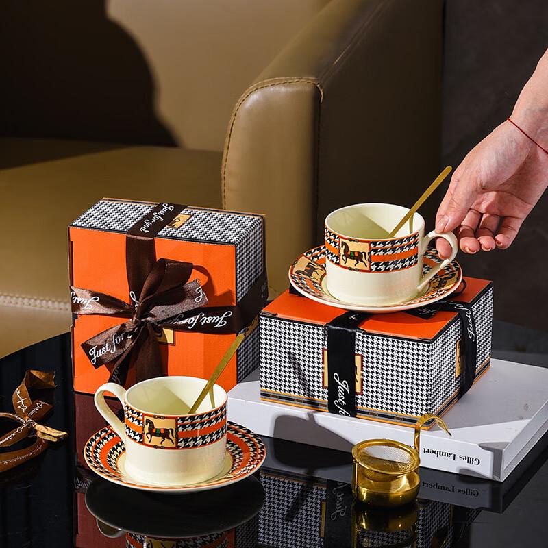 Vintage Keramik Kaffeetasse & Untertasse Geschenkset